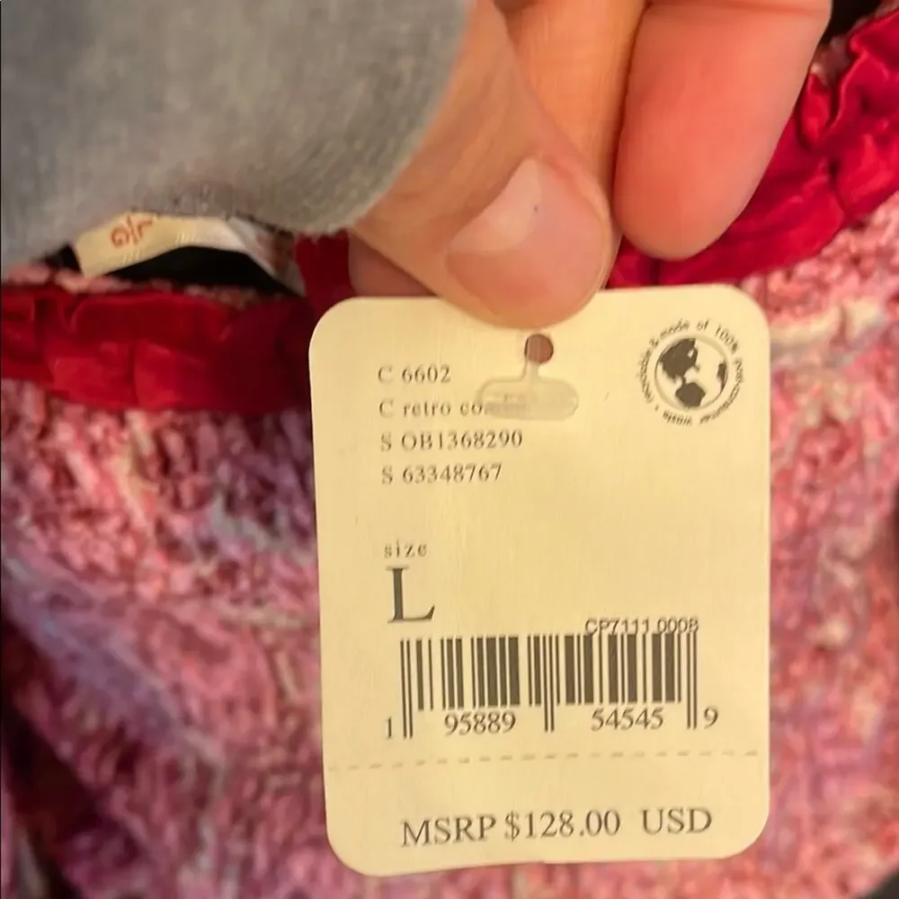 NWT Free People Dare Me Velvet Blouse Women’s Large